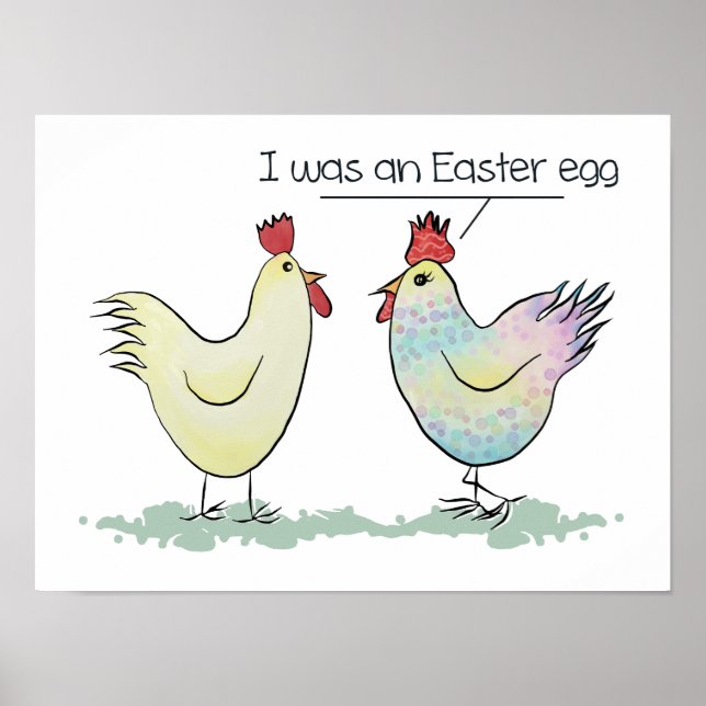 Funny Chicken was an Easter Egg Poster (Front)
