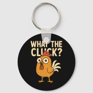 Funny Chicken What The Cluck Retro Gifts For Men W Key Ring
