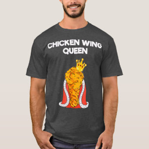 Funny Chicken Wing Fan   Queen T-Shirt