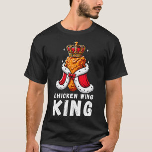 Funny Chicken Wing King Bbq Chicken Wing Graphic 1 T-Shirt