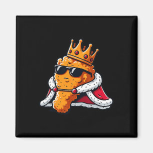 Funny Chicken Wing King Bbq Chicken Wing Graphic Magnet