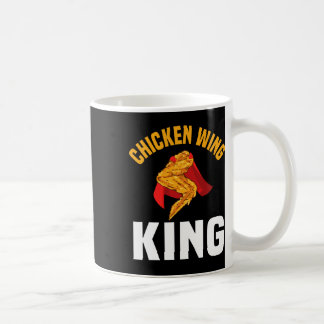 Funny Chicken Wing King Design Fast Food Men Coffee Mug