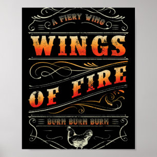 Funny Chicken Wing Tee For Men And Women Who Love Poster