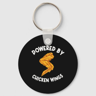 Funny Chicken Wings Apparel Fast Food Hot Wing Key Ring