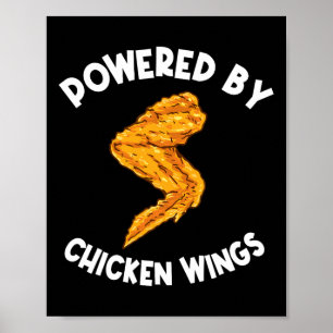 Funny Chicken Wings Apparel Fast Food Hot Wing Poster