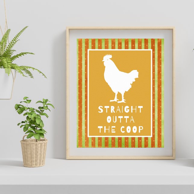 Funny Chicken Word Art Poster (Creator Uploaded)