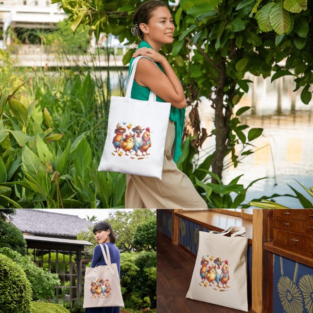 Funny Chickens for her chicken lover  Tote Bag (Creator Uploaded)