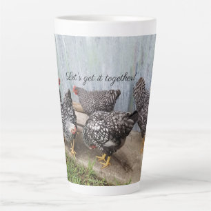 Funny Chickens Latte Mug