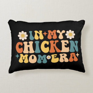 Funny Chickens Lover Mama In My Chicken Mum Era Decorative Cushion