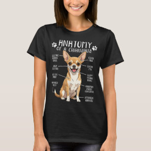 Funny Chihuahua Anatomy Of A Chihuahua Dog Owner P T-Shirt