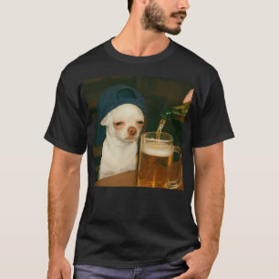 Funny Chihuahua Beer Meme Dog Meme T-Shirt