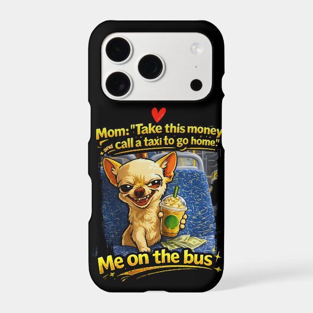 Funny Chihuahua Bus Meme Teen Gift (Back)