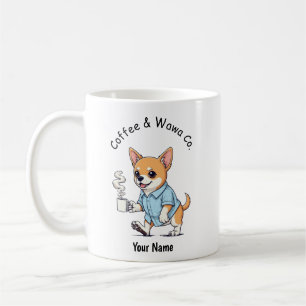 Funny Chihuahua dog Business Suit Coffee Mug