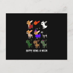Funny Chihuahua Dog Halloween Happy Halloween Postcard