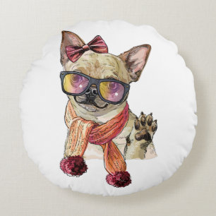 Funny Chihuahua Dog Throw Pillow