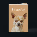 Funny Chihuahua Dog to Customise for a Birthday Card<br><div class="desc">Watercolor Chihuahua,  Funny Dog Animal Custom Birthday,  Spanish,  Mexican</div>