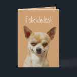 Funny Chihuahua Dog to Customise for a Birthday Card<br><div class="desc">Watercolor Chihuahua,  Funny Dog Animal Custom Birthday,  Spanish,  Mexican</div>