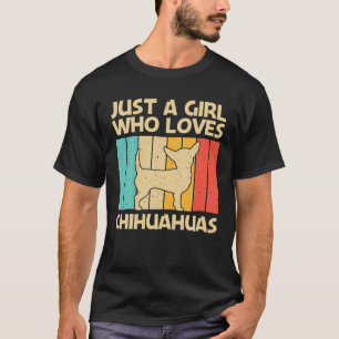 Funny Chihuahua For Girls Kids Pet Owner Dog Lover T-Shirt