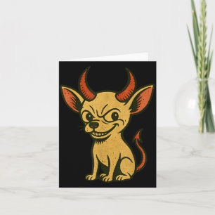 Funny Chihuahua Halloween Dog Card