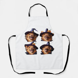 Funny Chihuahua Halloween Witch Costume � Cute Dog Apron