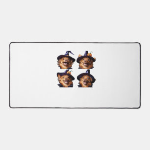 Funny Chihuahua Halloween Witch Costume � Cute Dog Desk Mat