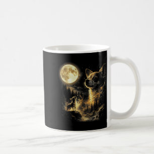 Funny chihuahua howling at the moon parody epic do coffee mug
