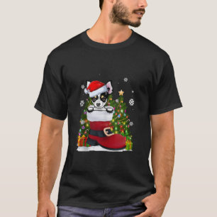 Funny Chihuahua in the Shoe Santa Hat Ugly Christm T-Shirt