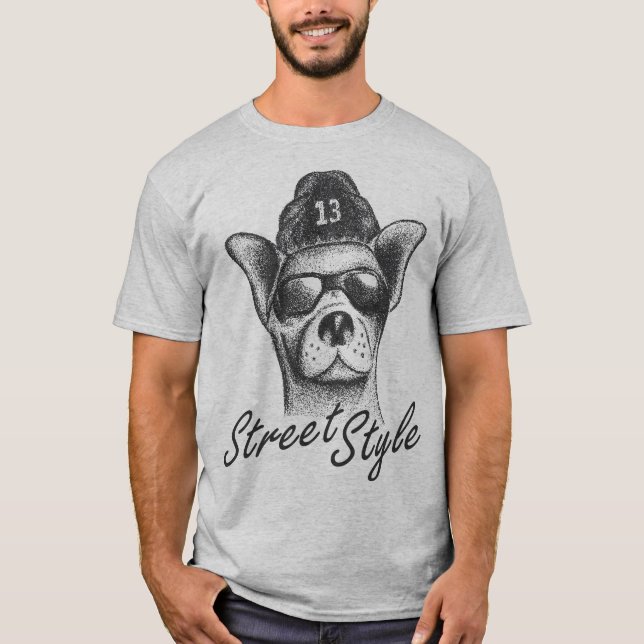 Funny Chihuahua street style Vintage T-Shirt (Front)