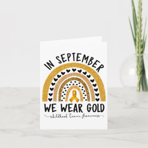 Funny Childhood Cancer Awareness Shirts In Septemb Card