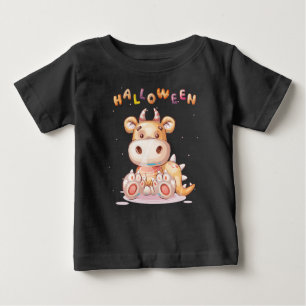 Funny Childish Halloween Dino Toddler  Baby T-Shirt