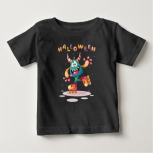 Funny Childish Halloween Monster Toddler Baby T-Sh Baby T-Shirt