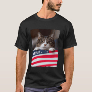 Funny Childless Cat Ladies For Harris 2024 T Shirt