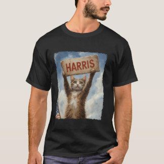 Funny Childless Cat Ladies For Harris 2024 T Shirt
