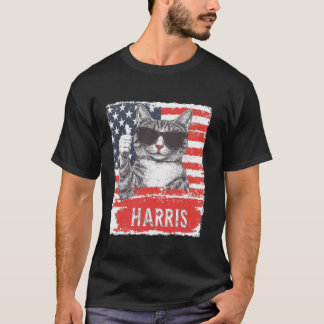 Funny Childless Cat Ladies For Harris 2024 T Shirt