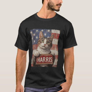 Funny Childless Cat Ladies For Harris 2024 T Shirt