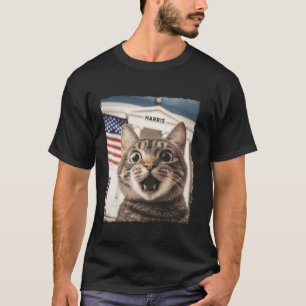Funny Childless Cat Ladies For Harris 2024 T Shirt