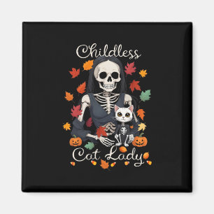 Funny Childless Cat Lady Halloween Costume Party K Magnet