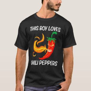 Funny Chilli Pepper For Boys Kids Red Spicy Flamin T-Shirt