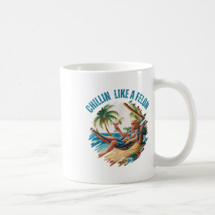 Funny Chillin Like A Felon Summer 2024 2024 Trump  Coffee Mug