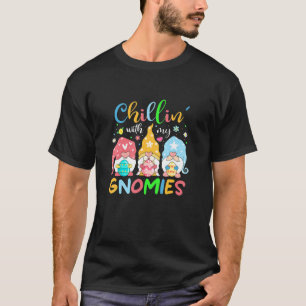 Funny Chillin With My Gnomies Easter Day Family Ap T-Shirt