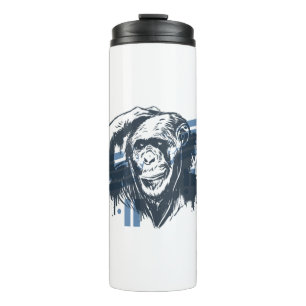 Funny Chimp Thinks Thermal Tumbler
