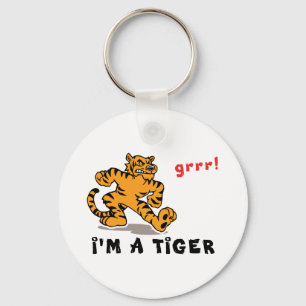 Funny Chinese Zodiac Tiger Key Ring