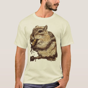 Funny Chipmunk Eating A Corn Person T-Shirt