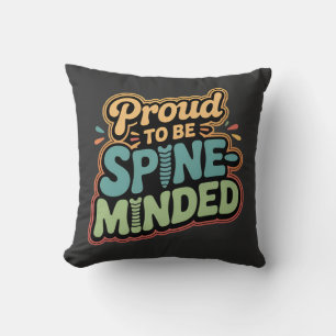 Funny Chiropractor Gift Spine Health Quote Cushion