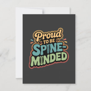 Funny Chiropractor Gift Spine Health Quote Postcard