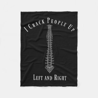 Funny Chiropractor Occupation Gift T- Shirt Fleece Blanket