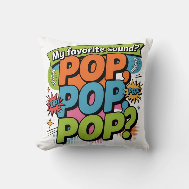 Funny Chiropractor Pop Sound Gift Cushion (Front)