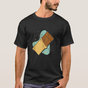 Funny Chocolate Bar Comic Art for Men Women Childr T-Shirt