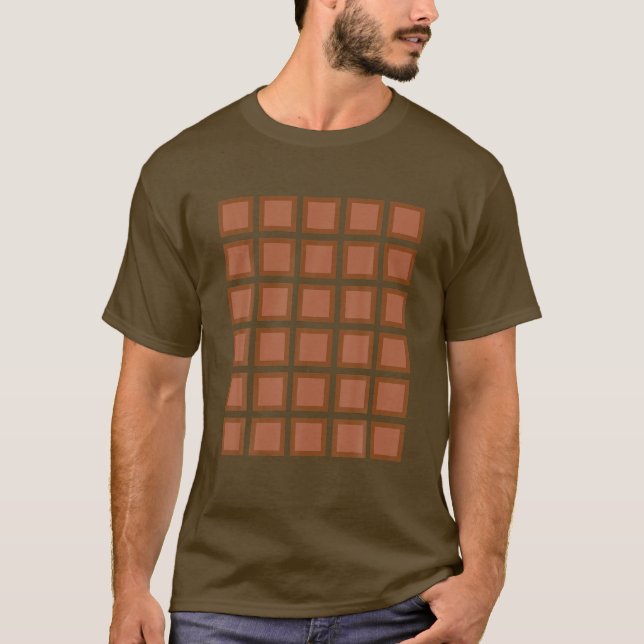 Funny Chocolate Bar Costume For Halloween T-Shirt (Front)