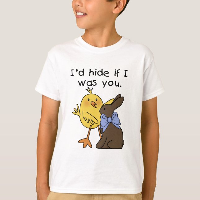 Funny Chocolate Bunny Easter Tshirts and Gifts (Front)